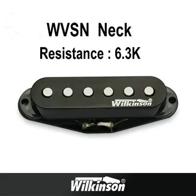 Гитарные звукосниматели, оригинальные звукосниматели Wilkinson Alnico V Humbucker, звукосниматели с одной катушкой, металлические звукосниматели rock, сделанные в Корее - Цвет: WVSN Neck Black