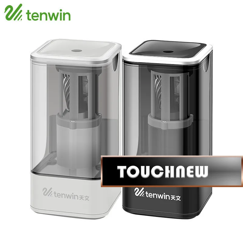 

TENWIN Electric Pencil Sharpener High Quality Automatic Electronic And One Hole Plug In Use Safety Kids 8006 WJ-XXWJ93-