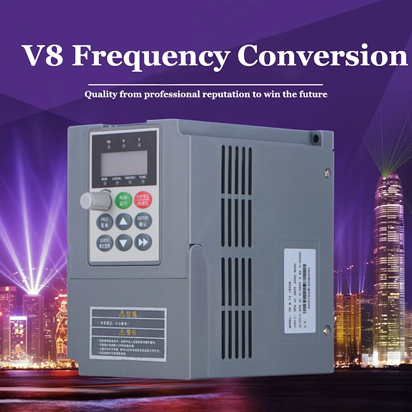 

1PC V8 M 2S 1R5GB 1.5KW 220V single phase input and 220v 3 phase output mini ac motor drive frequency converter