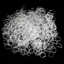 350pcs/pack Transparent Rubber Band Women Girls Elastic Hair Band Tie Rope Hair Accessories Bind And Stay Hair Style Tools