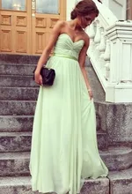 Free Shipping Glamorous Discount Best Sale Sheath Sweetheart Chiffon Bohemian Bridesmaid Dress BD035