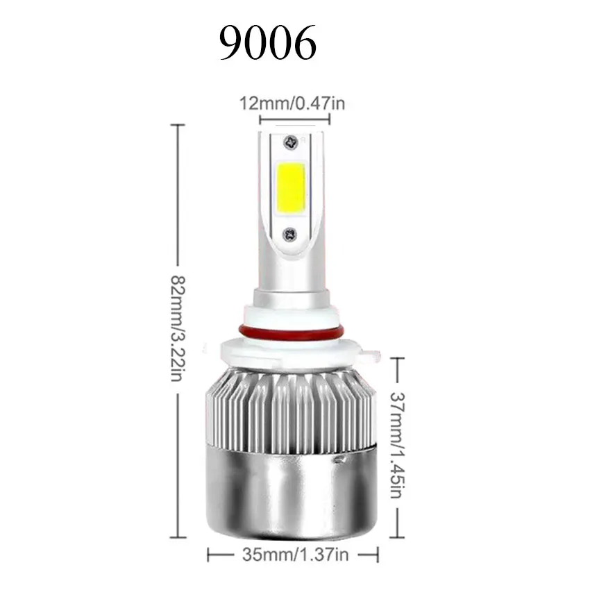 TXVSO8 led H7 H4 Автомобильные фары лампы H1 H4 9005 комплект COB чипы 26000LM 6000K 55W Automotivo bombillas 9006 светодиодные лампы