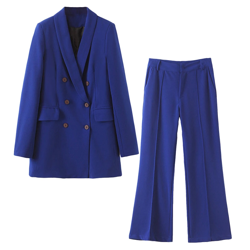 

Set female solid color wild long suit trousers two sets of temperament loose fashion casual 2019 autumn new women's clothes