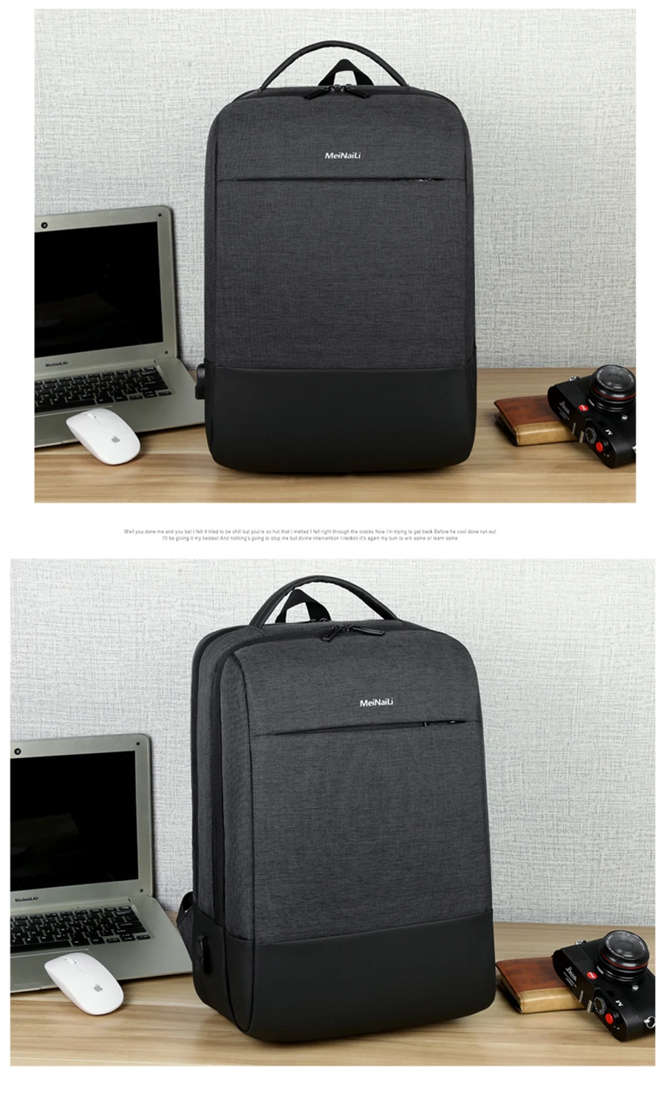 Business Backpack Travel Backpacks 15.6 Inch Laptop Notebook Back Pack Men Waterproof Bagpack Office Women Male USB Charging Bag (18)