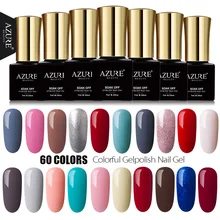 AZURE BEAUTY 7ml Gel Polish Nail Paint Manicure Azure Nail Gel Polish Soak Off Enamel Led UV Gel Lacquer Azure Nail Gel Varnish
