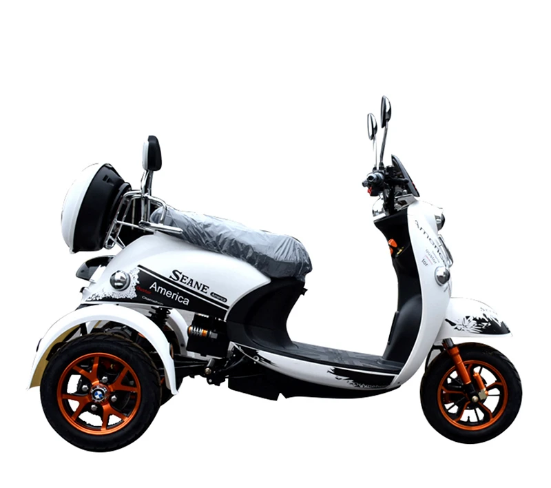 Excellent Electric Scooter Disc Brake Tricycle Many Color Lithium Battery Collapsible Adult Free Installation For Double People Elders 2