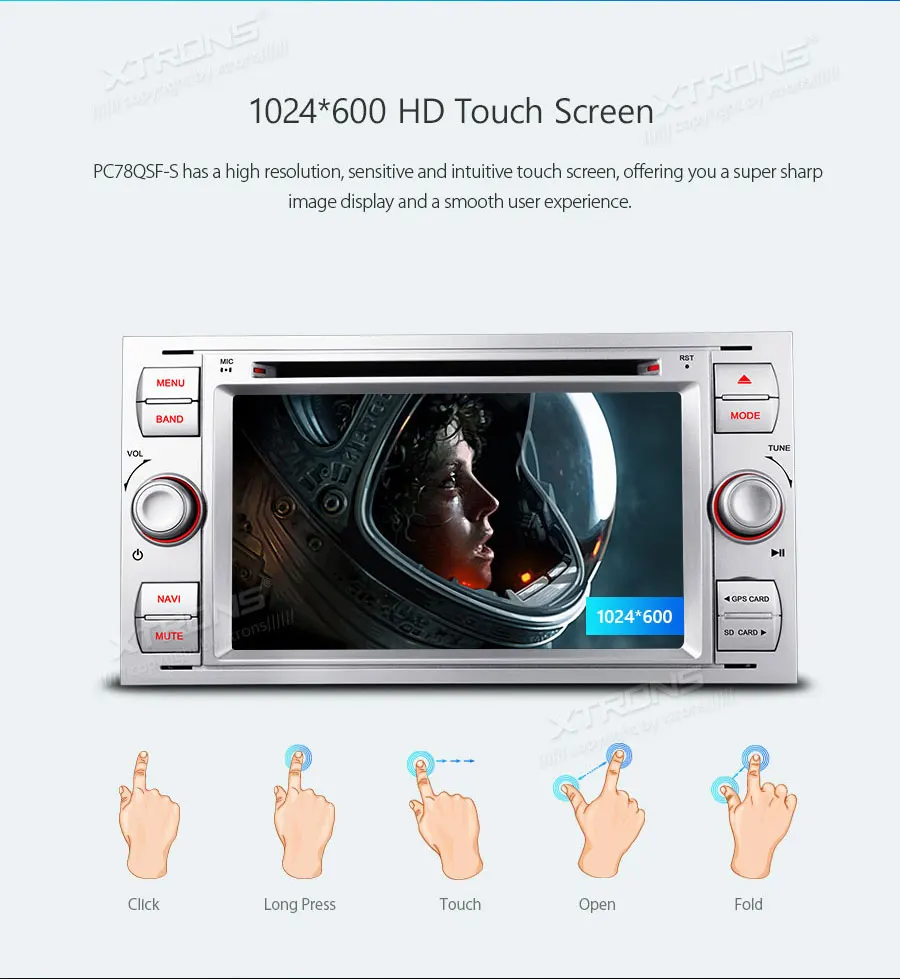 Sale XTRONS 7" Android 8.1 Quad Core GPS Navigation System for FORD Focus II C-Max S-Max Galaxy Fusio RCA GPS Navigation OBD DAB WIFI 5