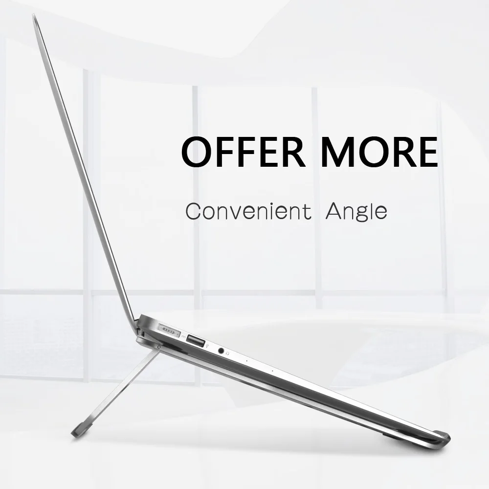 Portable Metal Laptop Stand Aluminium Laptop Stand for MacBook Apple Lenovo HP Acer Foldable Laptop Stand Aluminium Portable Metal Laptop Stand Aluminium Laptop Stand for MacBook Apple Lenovo HP Acer Foldable Laptop Stand Aluminium