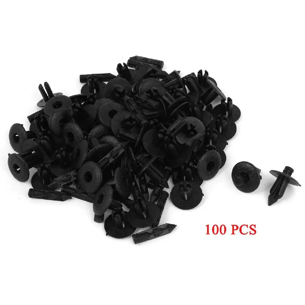 Partol Universal 100Pcs 7.2mm Hole Car Truck Plastic Retainer Clips