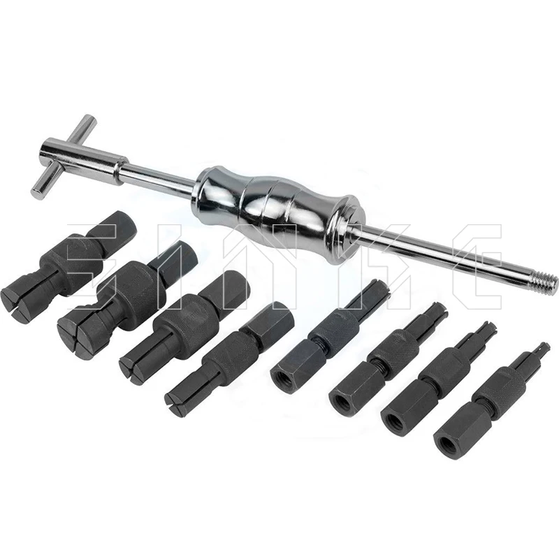 9pc Blind Hole Kit Slide Hammer Pilot Internal Bearing Puller Bearing Extractor Removal Kit SK1034
