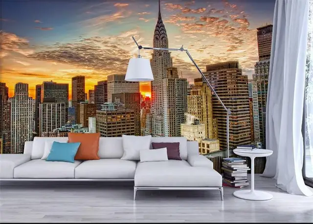 Photo Living Room Wallpaper Custom Non Woven Mural Hd New York Photo Living Room Wallpaper Custom Non Woven Mural Hd New York City Landscape