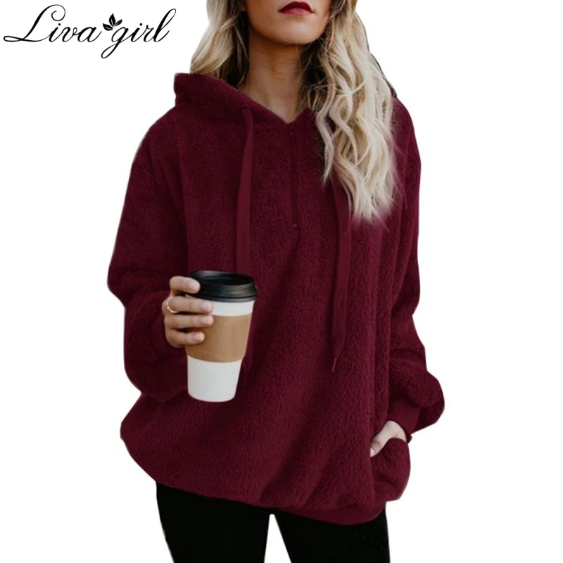 Liva Girl Fashion Autumn Winter Pullovers Women Long