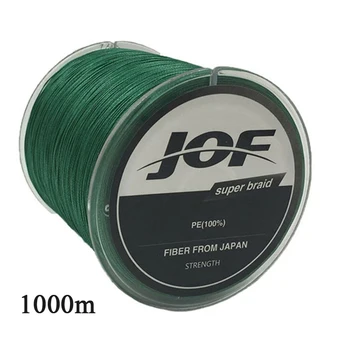 

JOF Fishing Line 4 Strands 1000m 8 Colors PE Big Horsepower Fishing Line 8Weaves Strong Braided Wire Multifilament Fishing Line