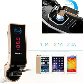 

Car MP3 Player 4-in-1 Hands Free LED Bluetooth Car FM Transmitter Handsfree Car Kit Musice Radio Adapter With USB Car Charger
