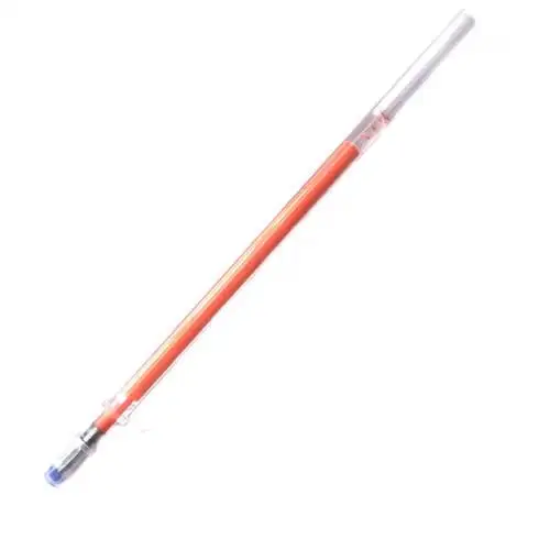 Цветная стираемая гелевая ручка 0,5 мм, моющаяся ручка для заправки стержня для студенческого ребенка, подарок, милые кавайные ручки, школьные принадлежности, канцелярские принадлежности - Цвет: 1PCS Orange Refill