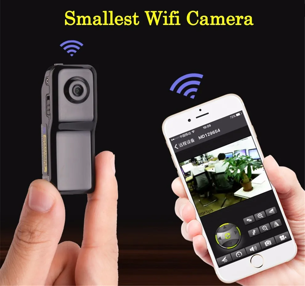 Sansnail MD81S мини-камера Wifi IP P2P Беспроводная камера секретная Запись CCTV Android iOS видеокамера Espia няня скрытый