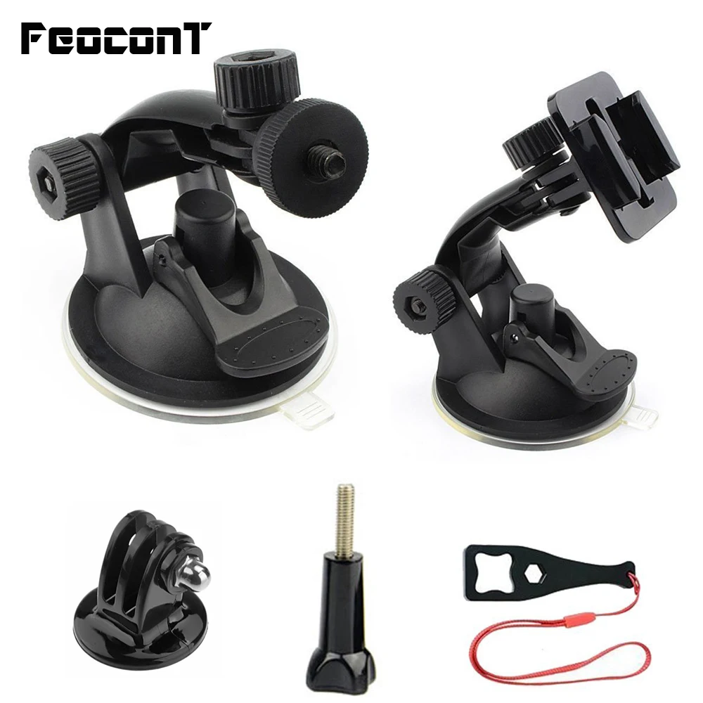 

Car Suction Cup Mount for for GoPro Hero Session/5 Hero 1 2 3 3+ 4 5 6 SJ4000 5000 6000 For Xiaomi Action Sports Video Cameras
