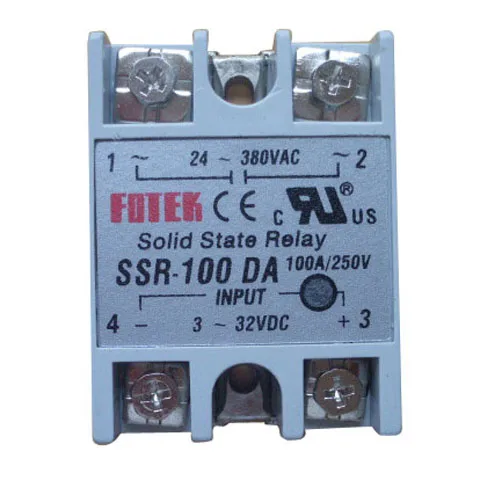 

High Quality SSR-100 DA Soild State Relay SSR-100 DA DC-AC 100A/250V 3-32VDC/24-380VAC T0760 T0.11