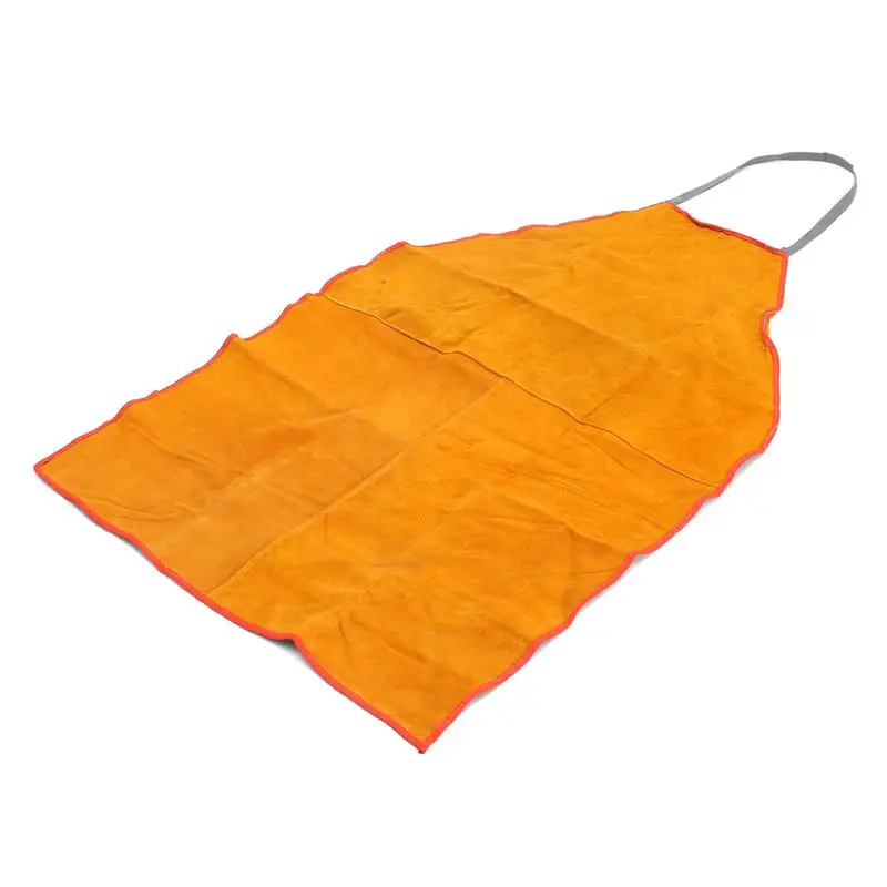 Cowhide Leather Welded Apron Thickened and Big Size Welder Protective Apron Cowhide Protective Safety Apron