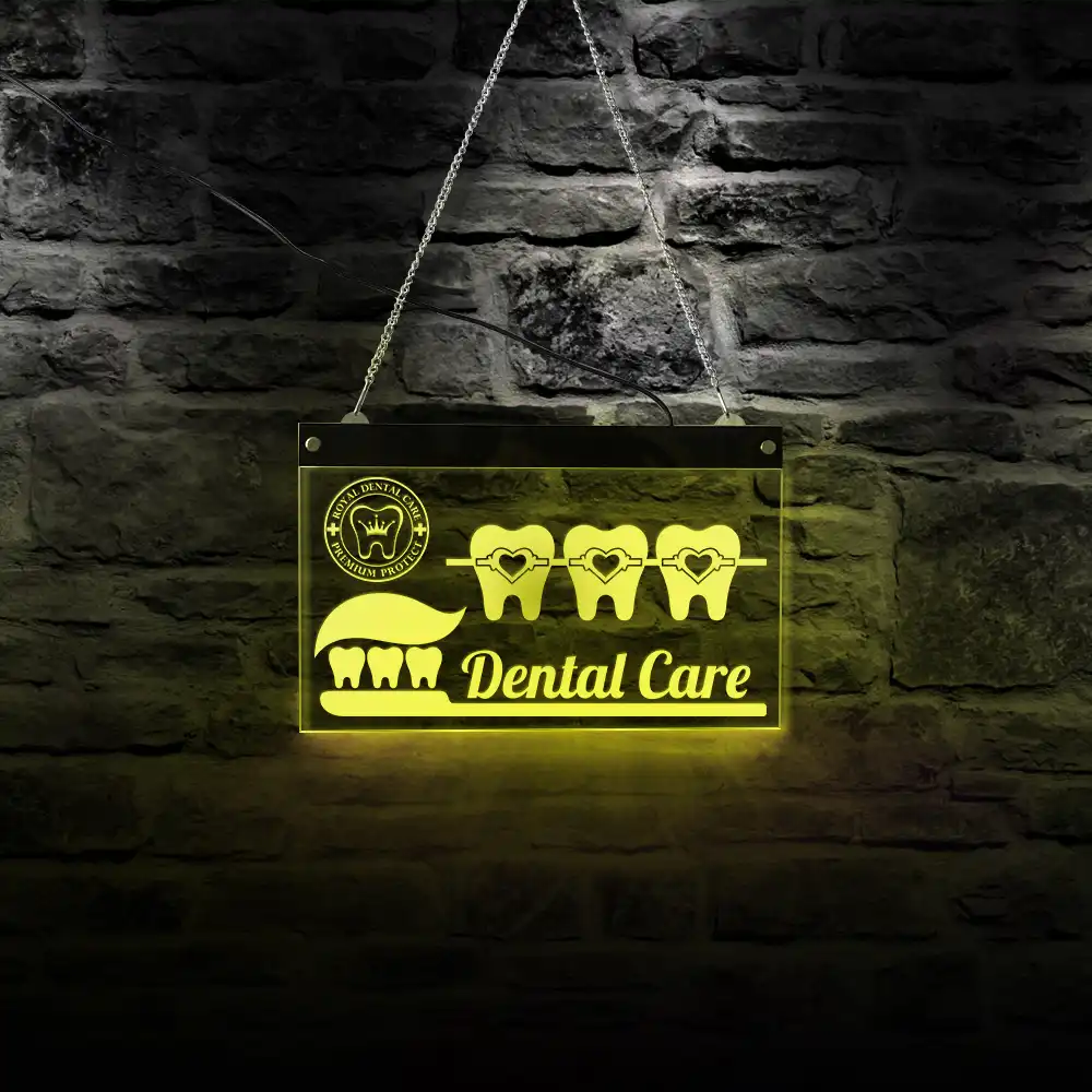 LED letrero de neón para el cuidado Dental, decoración de iluminación para  sala de estar, oficina, dormitorio, tablero acrílico, fiesta Dental|Placas  y señales| - AliExpress
