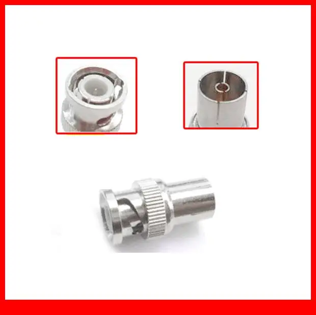 

50pcs BNC Male to PAL Female for TV Coaxial Straight Adapters Connector