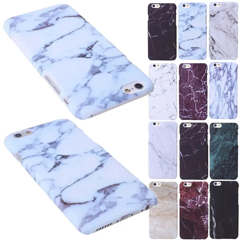 Phone Hard Case For iPhone 6 6S 6plus 6s plus 7 Plus 8 8Plus X Granite Scrub Marble Stone Painted Plastic PC Cover |