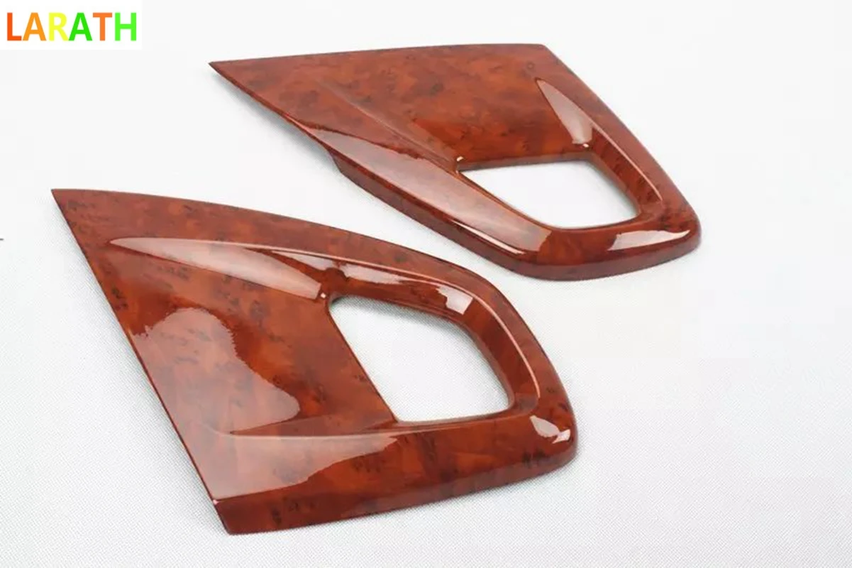

For Hyundai Veloster 2011-2016 Mahogany color/Carbon ARMREST STORAGE BOX SWITCH COVER DECORATE TRIM 2PCS