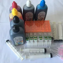 6 Наборы pgi-470pgbk cli-471 BK CMY GY Комплекты для пополнения чернил для Canon PIXMA mg7740 принтера с чипом АРК