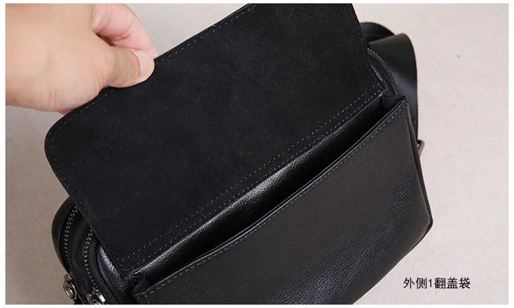 Top Flap Casual Saco dos homens