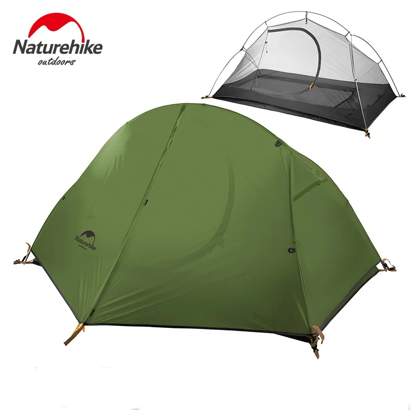 Палатка Naturehike PU4000 туристическая Ультралегкая на 1 человек для пешего туризма