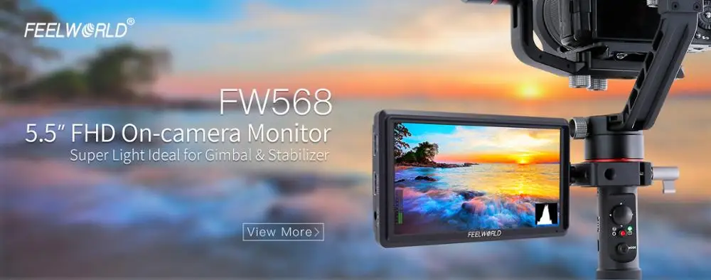 Feelworld FW568 5,5 дюймовый полевой 4K монитор Full HD 1920x1080 ips монитор HDMI дисплей для DSLR камер Zhiyun Crane 2 DJI Ronin S