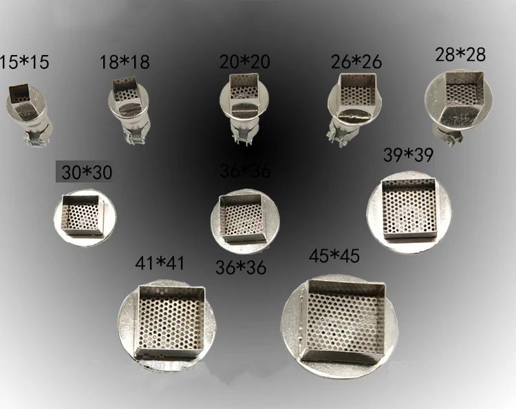 

30mm 45mm BGA nozzle BGA Soldering Station Rework Stations Hot Air Gun for 850 850B 850b 852D 850D 850DB 860D 8858