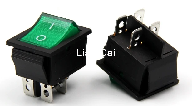 Фиксации Рокер кнопка выключения питания I/O 4 контакта со светом 16A 250VAC 20A 125VAC