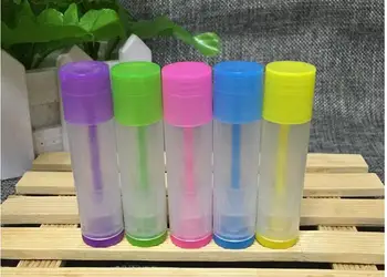 

2017 new 1500pcs/lot 5g Empty colorful LIP BALM Tubes Containers Lipstick fashion cool lip tubes Free Shipping