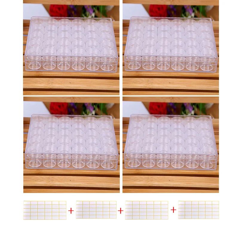 30/60 сетка Алмазная вышивка коробка для хранения лекарств алмазные аксессуары для рисования Инструменты шкатулка Чехол Органайзер коробка для хранения подарок - Цвет: 120 Slots