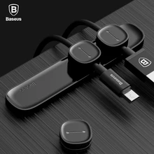 Baseus Magnetic Cable Organizer USB Cable Management Winder Clip Desktop Workstation Wire Cord Protector Cable Holder