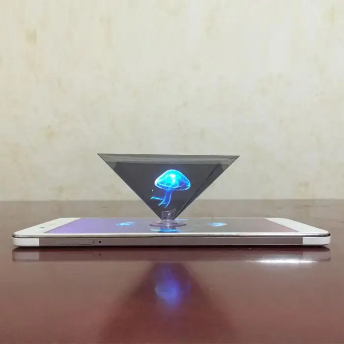 3D Голограмма Пирамида дисплей проектор видео Стенд Универсальный для смартфона GT66