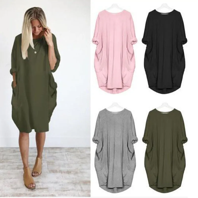 Autumn-Long-Sleeve-Casual-Loose-Dress-Maternity-Clothes-For-Pregnant-Women-Vestidos-Gravidas-Lady-Dress-Pregnancy