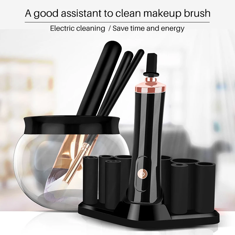 

Women Automatic Makeup Brush Cleaner Electric Rotation Make Up Brushes Dryer Machine Set Washing Cleaning Tool Brush Accessories