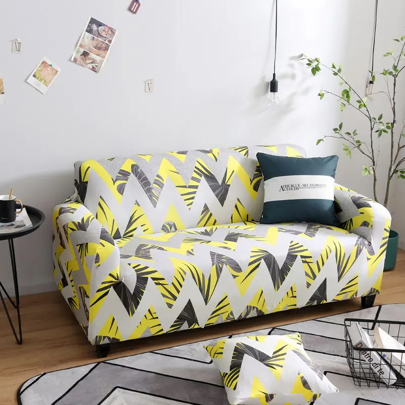 Новые Растения секционные стрейч чехлы для диванов эластичные Чехлы все включено полиэстер диван подушка диван полотенце для гостиной - Цвет: Color 4