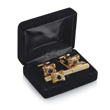 

100pcs Black Velvet Cufflink & Tie Clip Holder Wedding Gift Storage Display Case Cuff Links Mens Jewelry