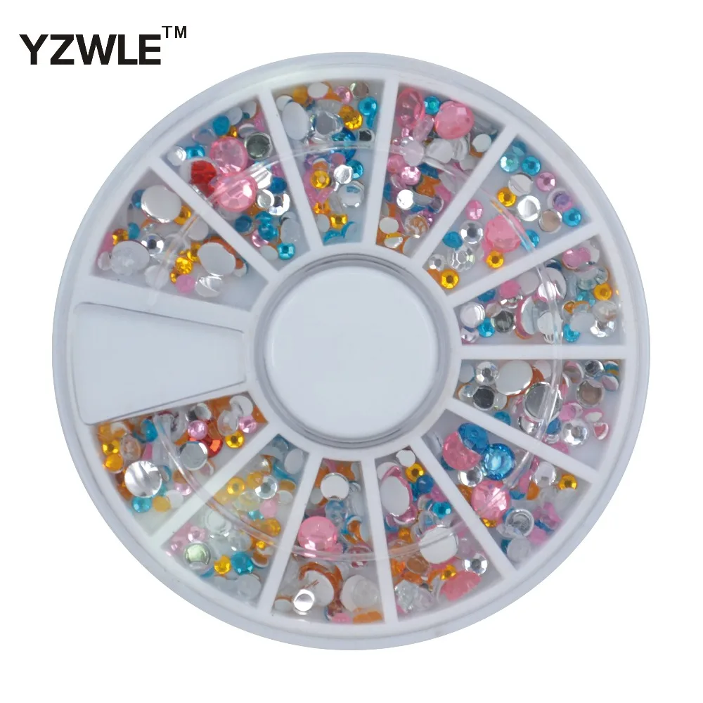 YZWLE 1 колесо 3D Diy Дизайн ногтей украшения/украшения для ногтей/инструмент для ногтей, идеально подходит для маникюрного салона(ZH-69