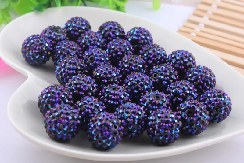 Kwoi vita Purple Rainbow AB оптовая продажа AAA Качество 20 мм массивные 100 шт./лот полимерные