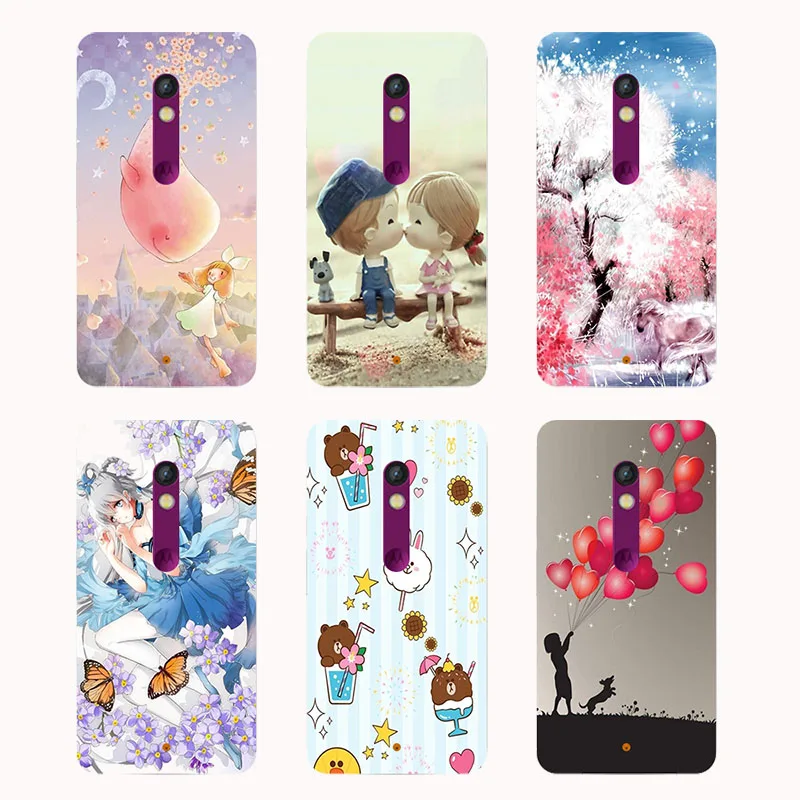 Soft TPU Silicone Case For Moto X Play XT1562 XT1563 XT1561 Back Cover Patterned Flower Plants Smartphone Phone | Мобильные телефоны