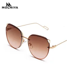 Модный классический глаз кошки солнцезащитные очки для женщин в стиле ретро Для женщин большого металлического изделия с жемчугом рамки солнцезащитные очки с ажурной оправой ноги солнцезащитные очки градиентные очки рамки UV400