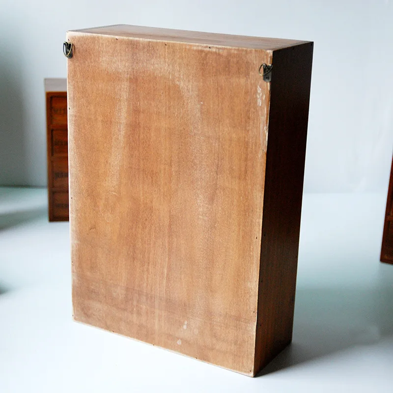 الرجعية اثنين السحب أربعة مقصورة الحطام زكا منزل خشبي تخزين متعددة الوظائف مصغرة تخزين منظم