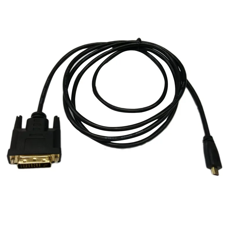 Aux кабель Micro HDMI Male to DVI 24+ 1 Micro HDMI to DVI высокоскоростная линия преобразования скорости передачи высокая гибкость