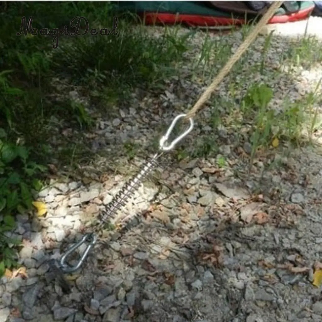 MagiDeal 5 Pieces Stainless Steel Camping Awning/Tent Spring Tensioner/ Tightener for Outdoor Camping Hiking Travel Picnic Beach