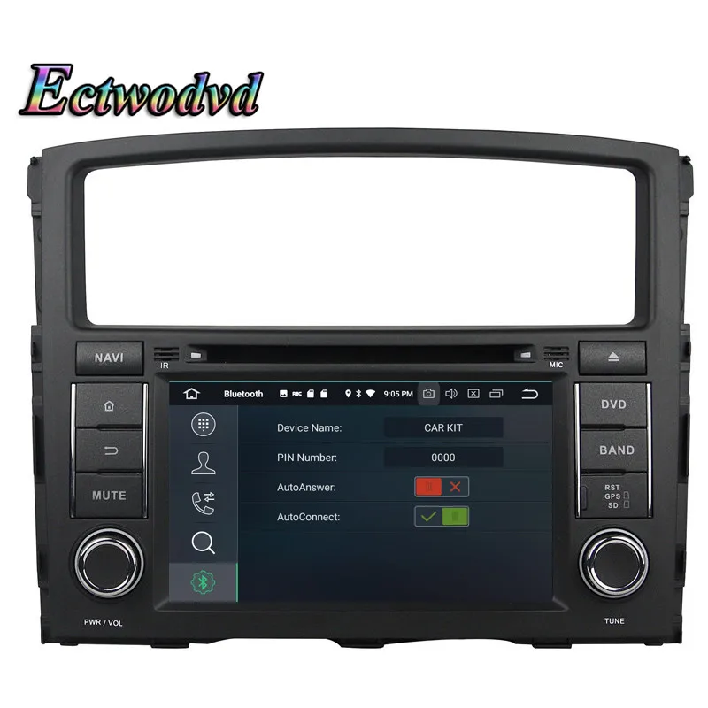 Clearance Ectwodvd Octa Core 4G RAM 64G ROM Android 9.0 Car Multimedia DVD Player GPS HeadUnit for Mitsubishi PAJERO V97/V93 (2006-2011) 11