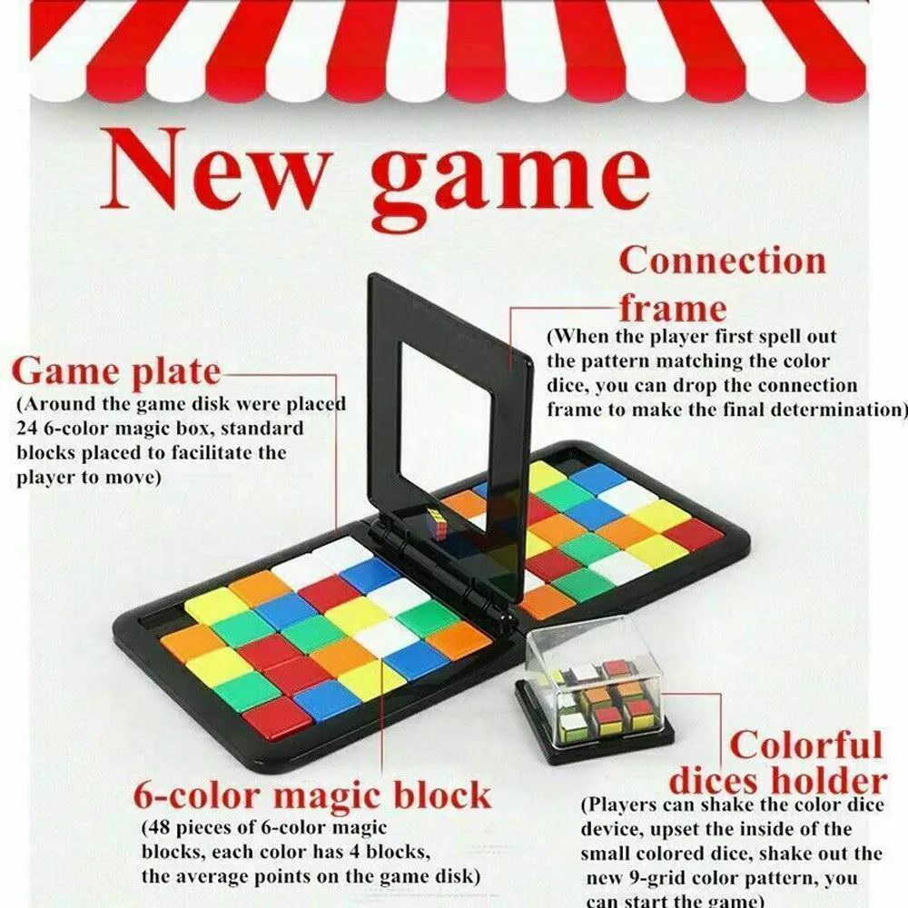Волшебный блок Game3D головоломка гоночная доска с кубиками игра дети взрослые обучающая игрушка родитель-ребенок двойная скорость игра волшебная игра мозги